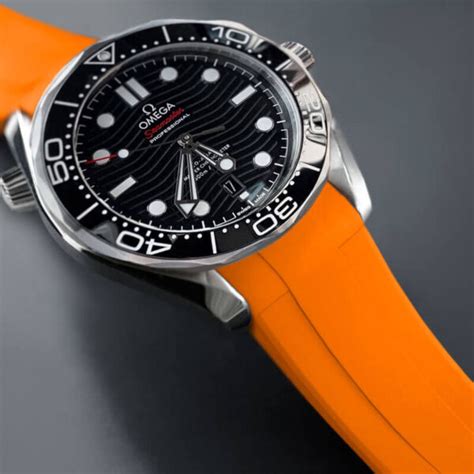 omega seamaster rubber strap replica|omega seamaster rubber strap replacement.